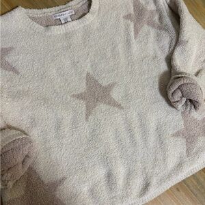 Sincerely Jules Beige Star Pattern Sweater